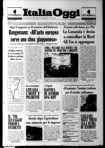 Italia oggi : quotidiano di economia finanza e politica